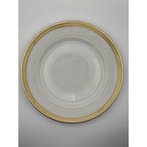 Vintage Limoges T&V La Cloche Salad Plates Set of 4 – Gold Etched Rim 7¾"